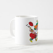 Funny Vrouw Clown Coffee Mok (Voorkant links)