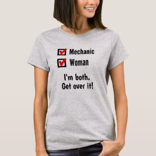 Funny Vrouw Mechanic Shirt - ik ben er allebei ove