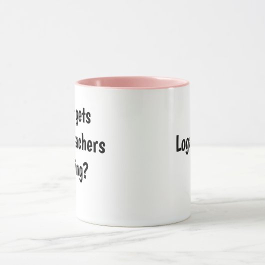 Funny Vrouw Wiskunde Teacher Mok Logarithm Joke Pu (Midden)