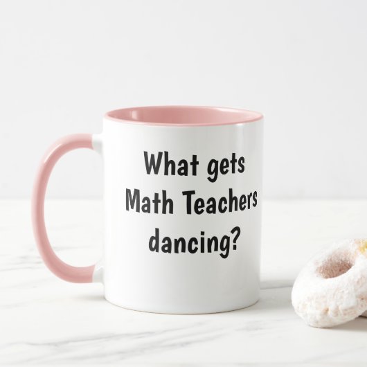 Funny Vrouw Wiskunde Teacher Mok Logarithm Joke Pu (Met donut)