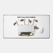 Funny vultures humor cartoon bureaumat (Keyboard & Muis)