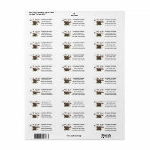 Funny vultures humor cartoon etiket (Full Sheet)