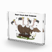 Funny vultures humor cartoon fotoblokken (Rechts)