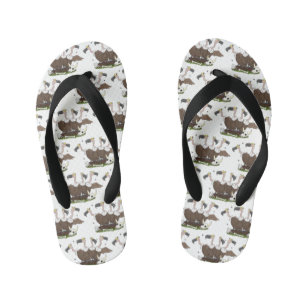 Funny vultures humor cartoon kinder teenslippers
