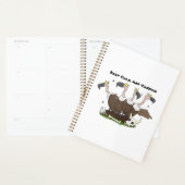 Funny vultures humor cartoon planner (Display)