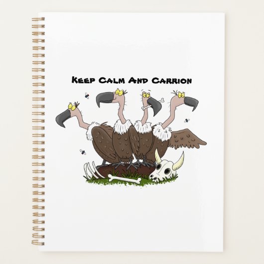 Funny vultures humor cartoon planner (Voorkant)