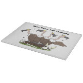 Funny vultures humor cartoon snijplank (Hoek)