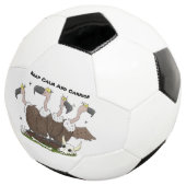 Funny vultures humor cartoon voetbal (Drie kwart)