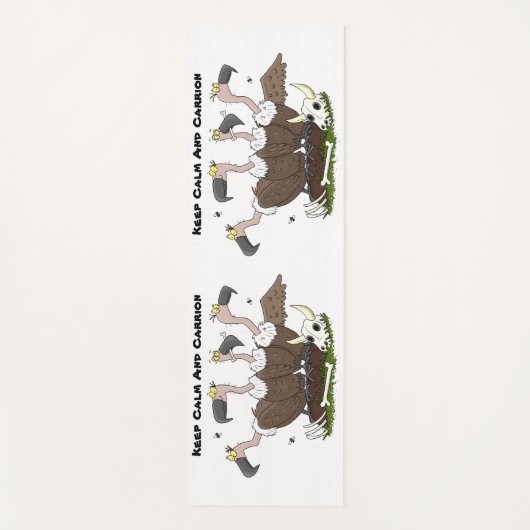 Funny vultures humor cartoon yogamat (Voorkant)