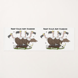 Funny vultures humor cartoon yogamat