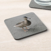 Funny Waddle Dessous de verre de liège de canard (Côté gauche)