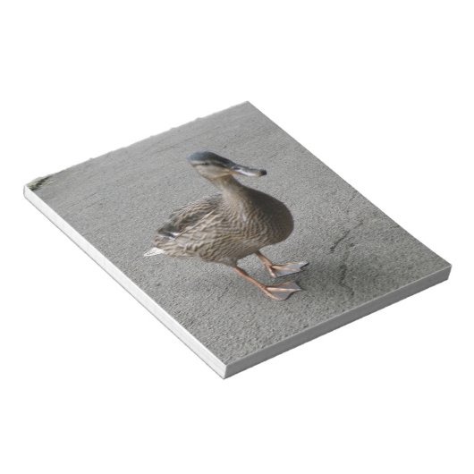 Funny Waddling Duck-laptop Notitieblok (Schuin)