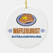Funny Waffle Keramisch Ornament (Achterkant)