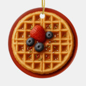 Funny Waffle Ornament – Personalized Gift Idea (Voorkant)
