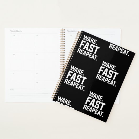 Funny Wake Fast Repeat Graphisme Sarcastique (Devant avec enveloppe)