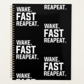 Funny Wake Fast Repeat Graphisme Sarcastique (Devant)