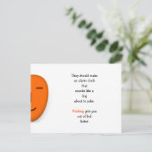 Funny Wake Up Dog Puke Alarm Clock Joke Humor LOL Briefkaart (Staand voorkant)