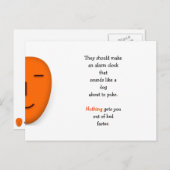 Funny Wake Up Dog Puke Alarm Clock Joke Humor LOL Briefkaart (Voorkant / Achterkant)
