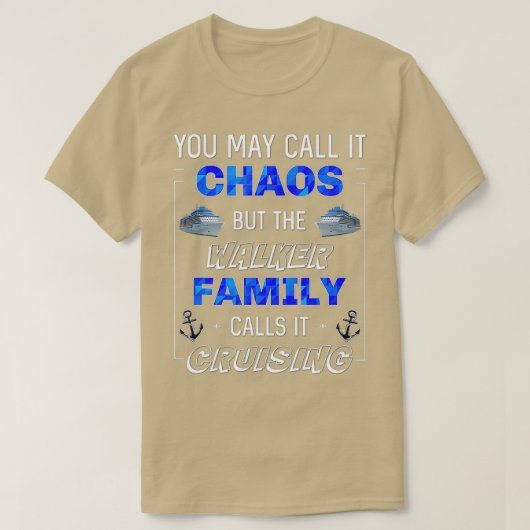 Funny Walker Family Cruise Vacking Trip Matching T-shirt (Design voorkant)