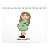 Funny Wall kalender voor zwangere vrouwen (Hoes)