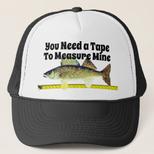 Funny Walleye Pike en Tape Measure Trucker Pet
