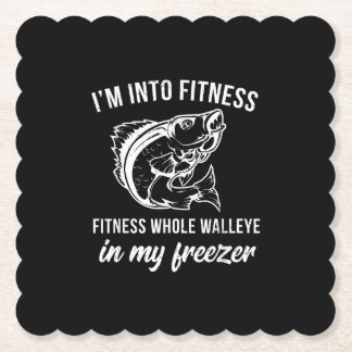 Funny Walleye Vist Gift Walleye Fish Humor Kartonnen Onderzetters