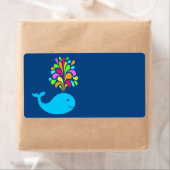 Funny walvis etiket (Insitu)