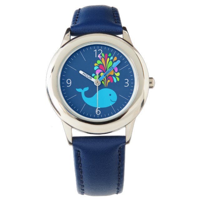 Funny walvis horloge (Voorkant)