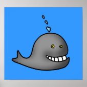 Funny walvis poster (Voorkant)