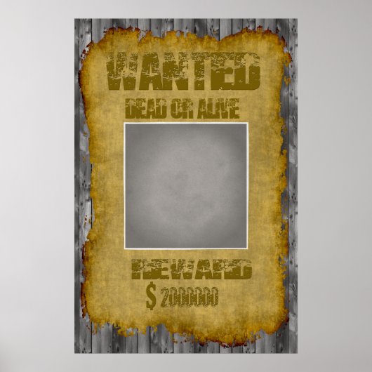 Funny Wanted Dead of Alive Poster (Voorkant)