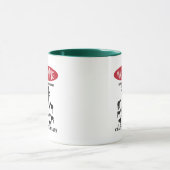 FUNNY Warning Boerderij Patrolled by Crazy Goat LA Mok (Midden)