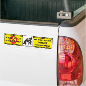 Funny Warning Bumpersticker Decal Label A12 (Op Truck)