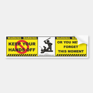 Funny Warning Bumpersticker Decal Label A7