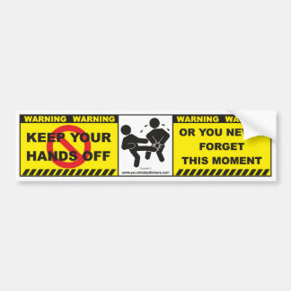 Funny Warning Bumpersticker Decal Lable A1