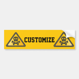 Funny Warning SignThunder_Cove Bumpersticker