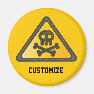 Funny Warning SignThunder_Cove Magneet