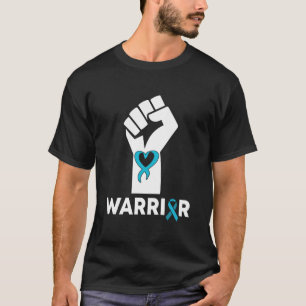 Funny Warriors Fist Ribbon Quote Awareness Giften T-shirt