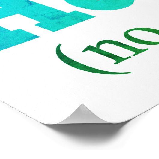 Funny Wash Your Hands Bathroom Hygiene Sign Poster (Hoek)