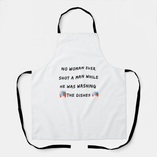 Funny Washington Quote, Funny Kitchen Quottes Schort (Voorkant)