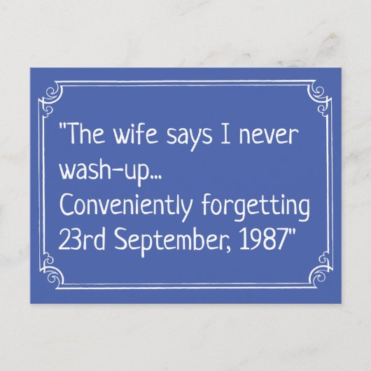 Funny Wasing Joke Briefkaart (Voorkant)