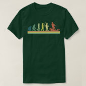 Funny Water Ski Human Evolution T-shirt (Design voorkant)