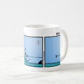 Funny Water Skiing Stickman Mok - 035 (Voorkant rechts)
