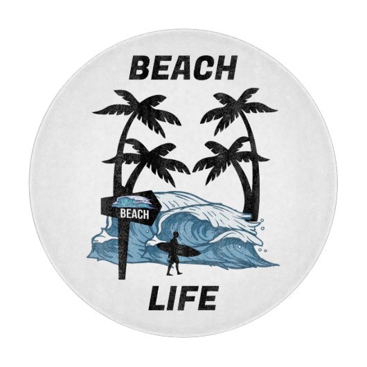 Funny Water Wave Snijplank (Voorkant)