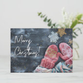 Funny Watercolor Carte de voeux de Noël (Debout devant)