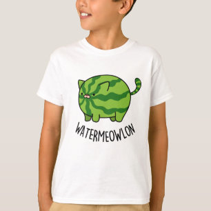 Funny Watermeloen Kat Pun T-shirt