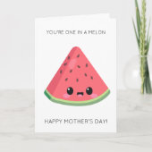 Funny Watermelon carte de fête des mères (Devant)