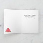 Funny Watermelon carte de fête des mères (Intérieur)