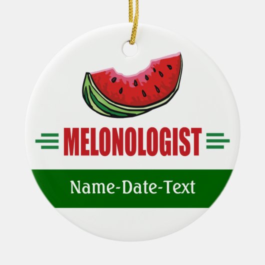 Funny Watermelon Keramisch Ornament (Voorkant)