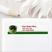 Funny Watermelon Picnic Return Label (Insitu)