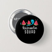 Funny Watermelon Squad Happy Surfing Melon Beach Ronde Button 5,7 Cm (Voorkant /achterkant)